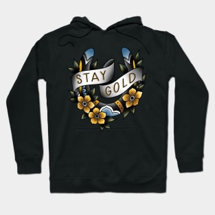 Stay Gold - Horseshoe - Traditional tattoo Hoodie